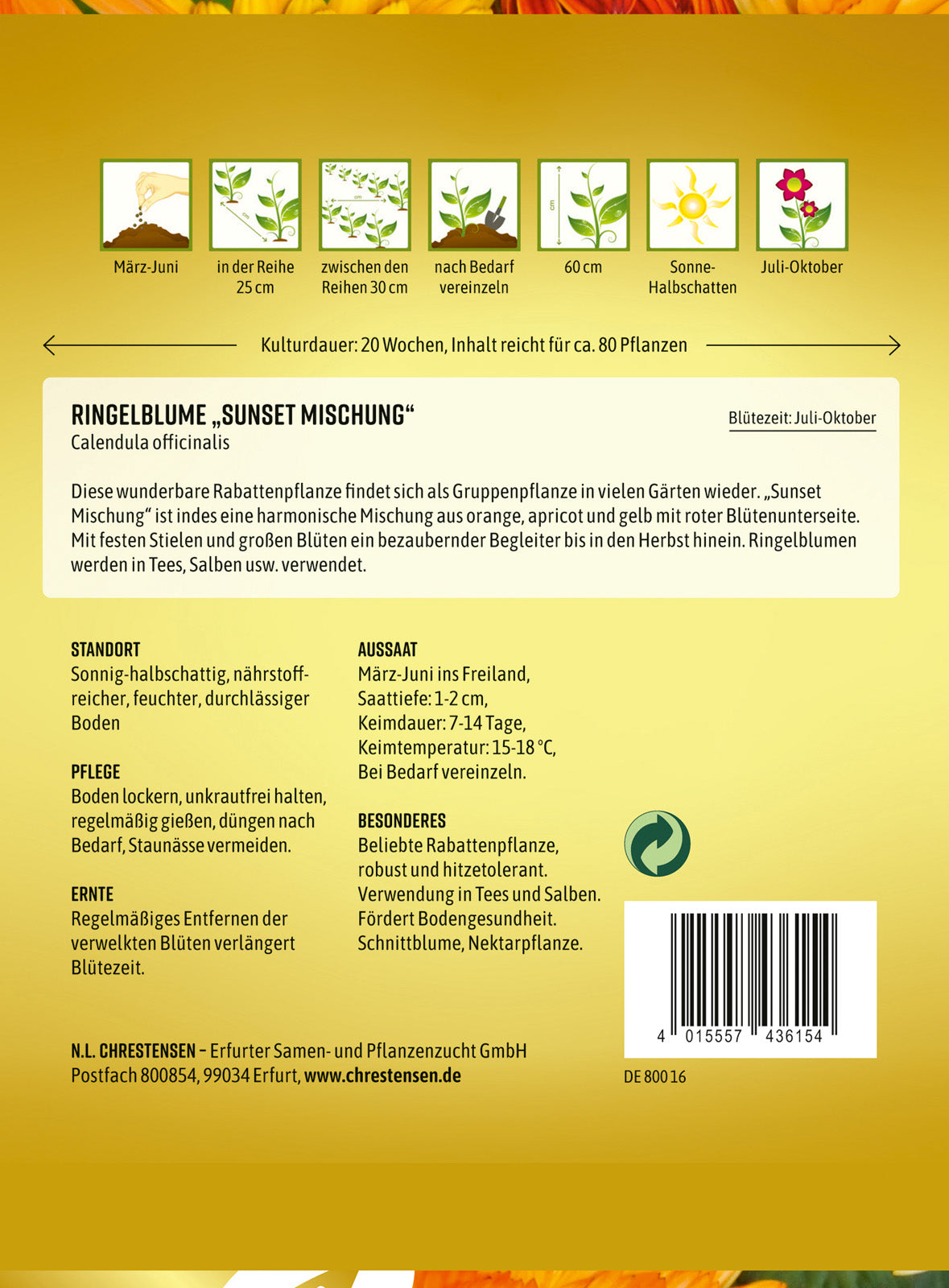 N.L. Chrestensen Ringelblume Sunset Mischung