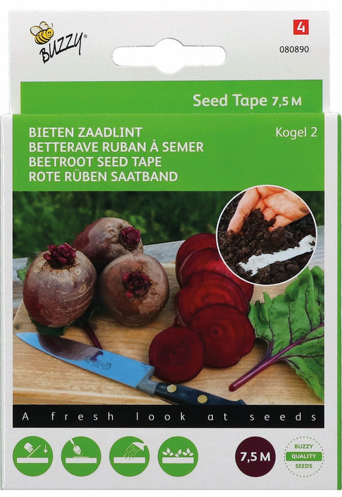 Buzzy Seeds Rote Rüben Runde Kugel 2 Saatband