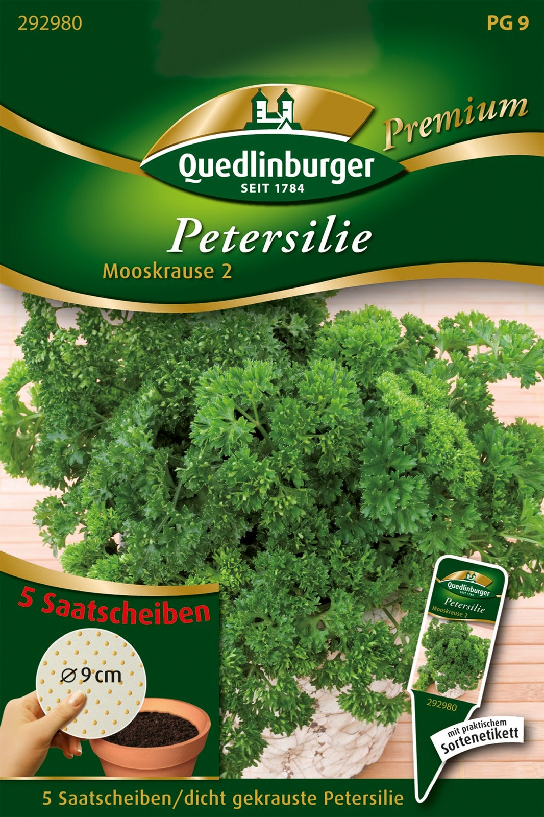 Quedlinburger Petersilie Moskrul 2 5 Saatscheiben