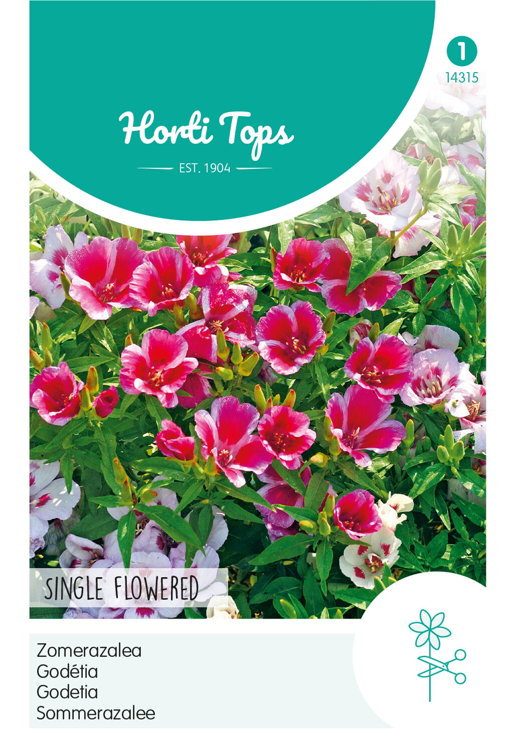 Horti Tops Seidenblume Halbhohe Einfache Mischung