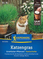 Kiepenkerl Gräser Katzengras Frischgrün Mischung Saatscheibe