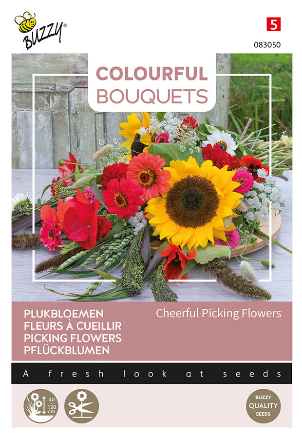 Buzzy Seeds Blumen-Mischung Heitere Pflückblumen