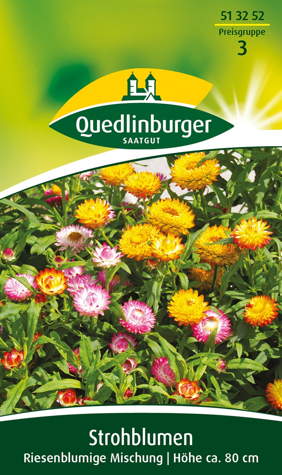 Quedlinburger Strohblumen für Florsitik riesenblumige Mischung