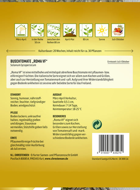 N.L. Chrestensen Buschtomate Roma VF