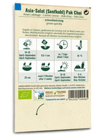 Samen Maier BIO Asia-Salat Senfkohl Pak Choi