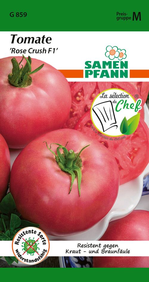 Samen Pfann Fleischtomate Rose Crush