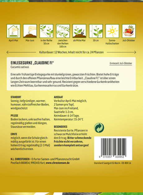 N.L. Chrestensen Einlegegurke Claudine F1