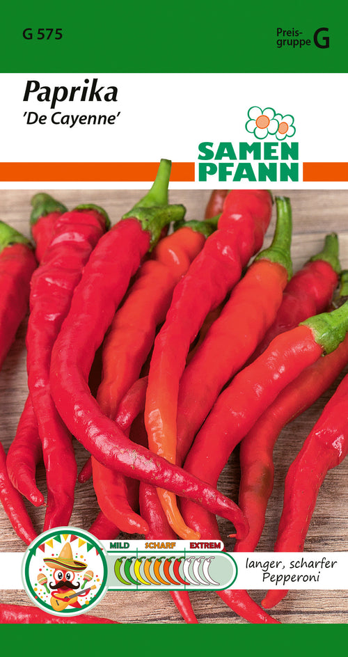 Samen Pfann Paprika De Cayenne