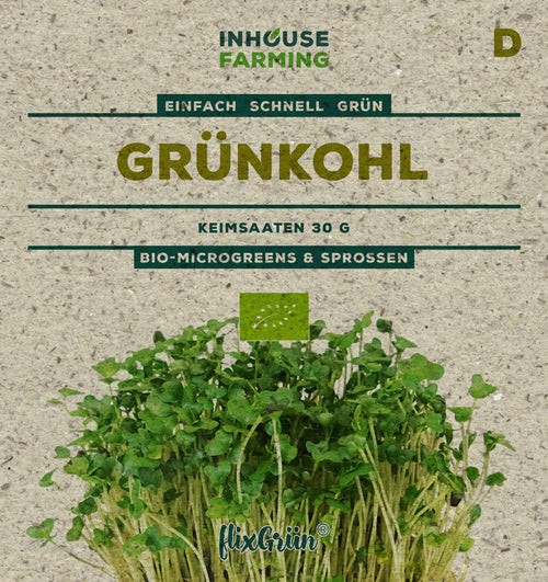 flixGrün BIO Keimsprossen Grünkohl
