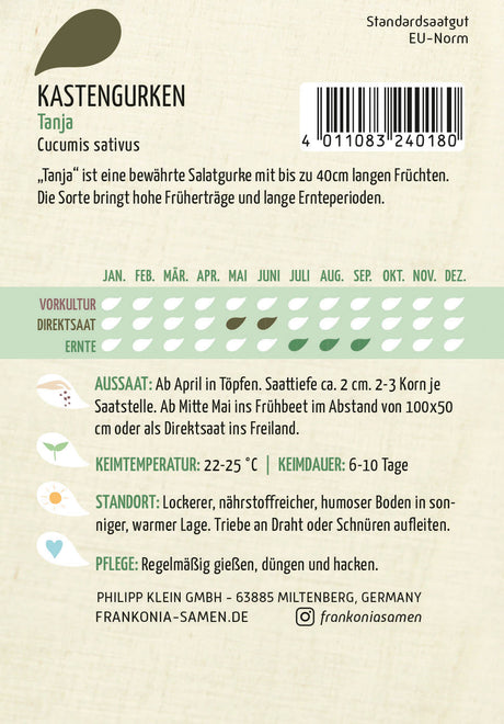 Frankonia Samen Gurke Tanja