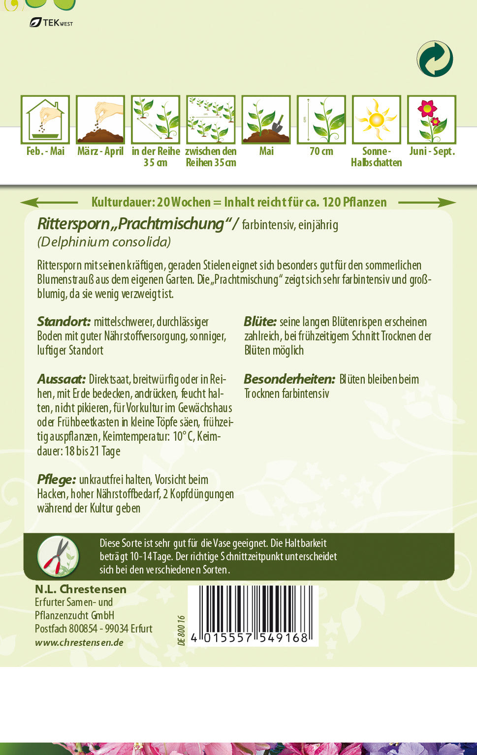 N.L. Chrestensen Rittersporn  Prachtmischung