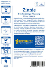 Kiepenkerl Zinnien Dahlienblütige Mischung