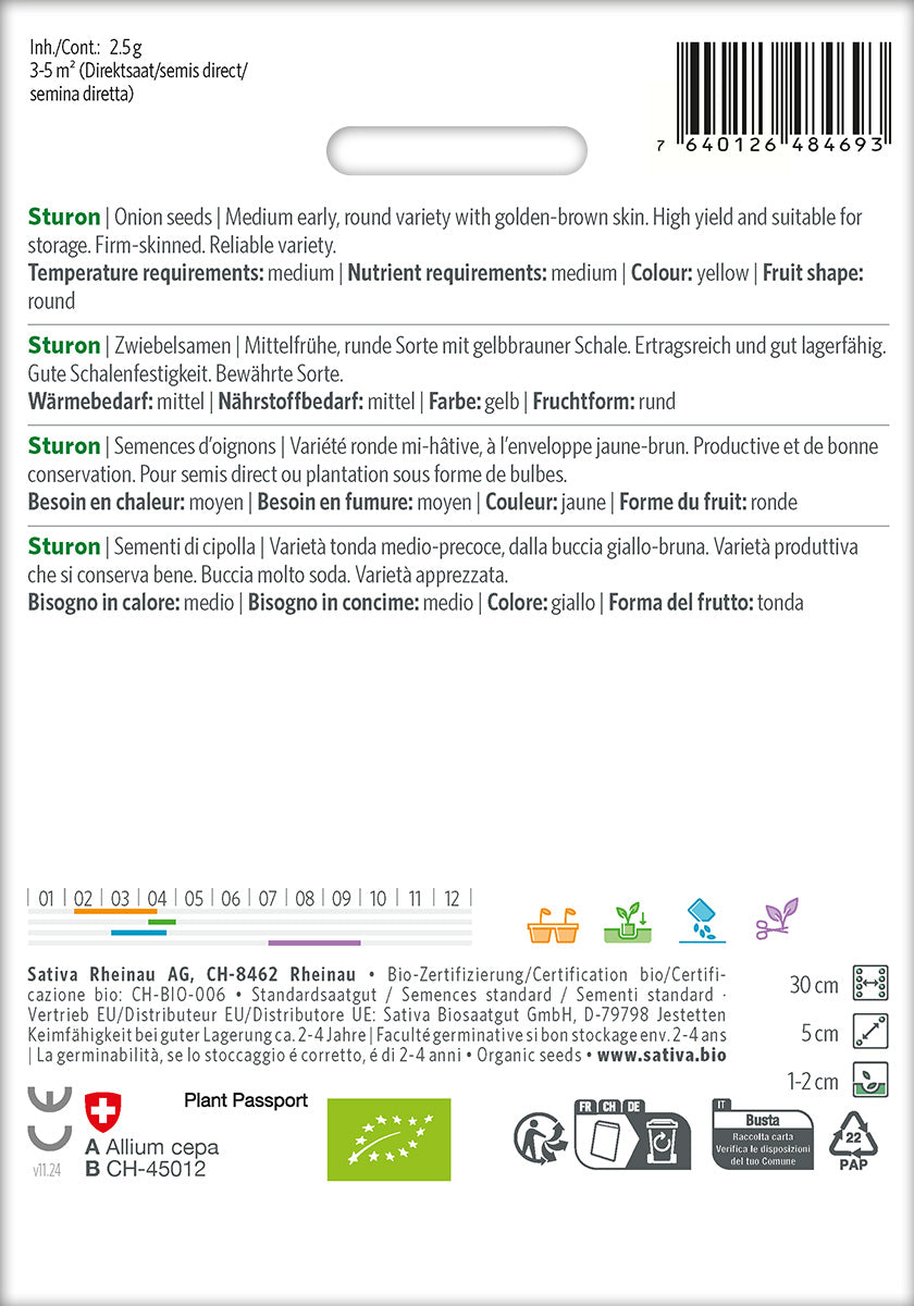 Sativa Zwiebelsamen Sturon