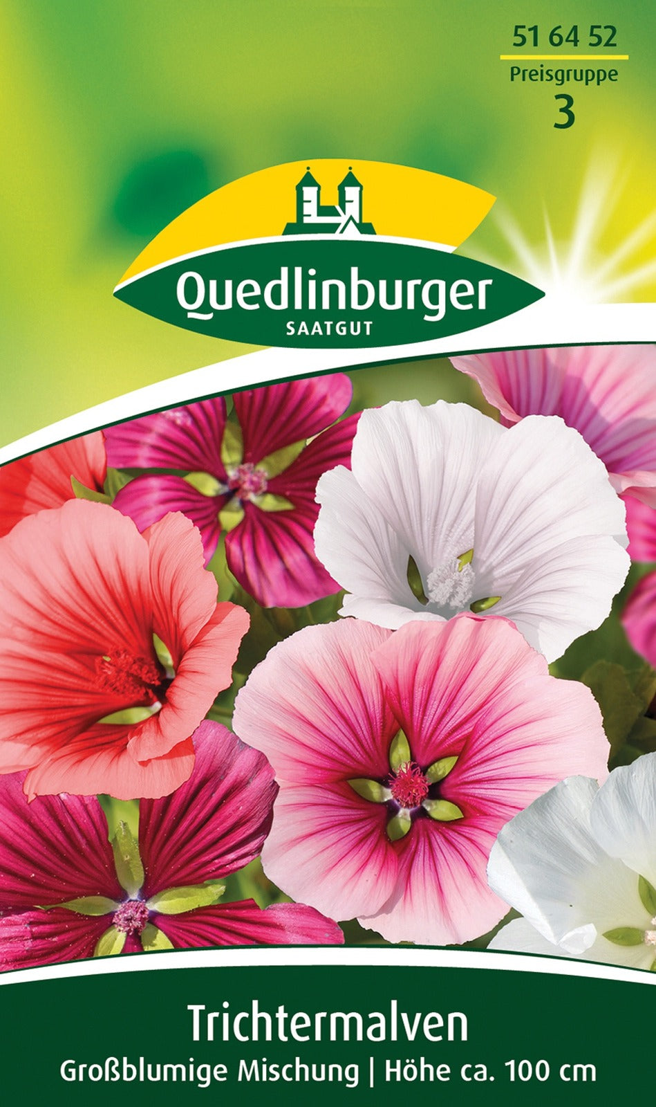 Quedlinburger Trichtermalve grossblumige Mischung