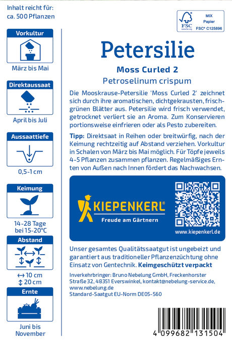 Kiepenkerl Petersilie Moss Curled 2