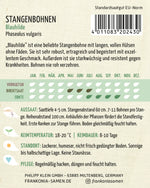 Frankonia Samen Stangenbohnen Blauhilde