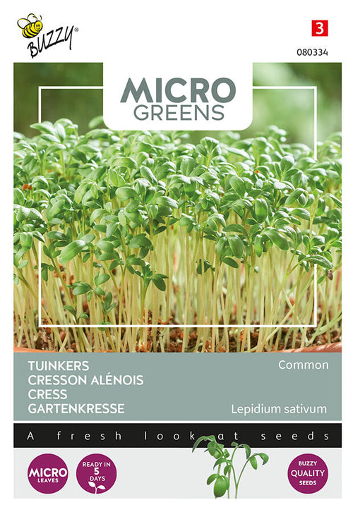 Buzzy Seeds Microgreens Gartenkresse Einfache