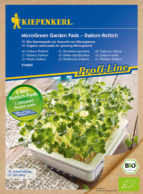 Kiepenkerl BIO Keimsprossen Microgreen Pads Daikon-Rettich Nachfüllpad