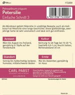 Pabst Keimkraft Petersilien Einfache Schnitt 3