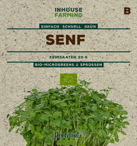 flixGrün BIO Keimsprossen Senf