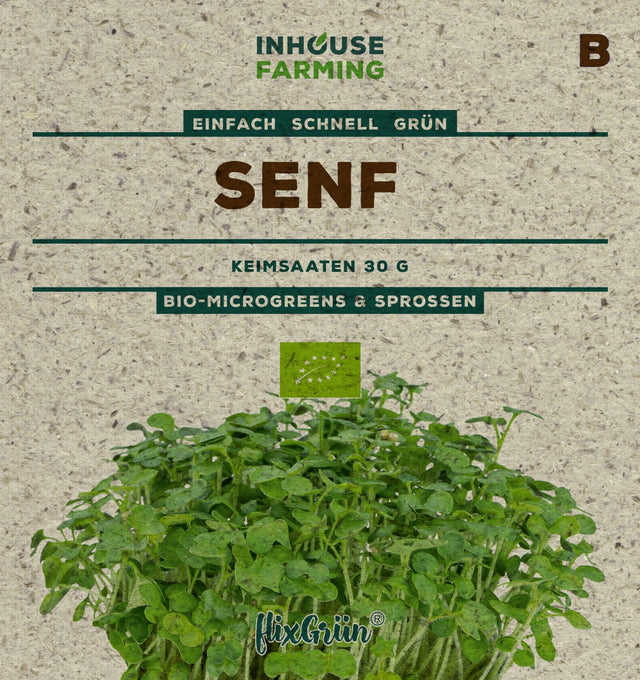 flixGrün BIO Keimsprossen Senf