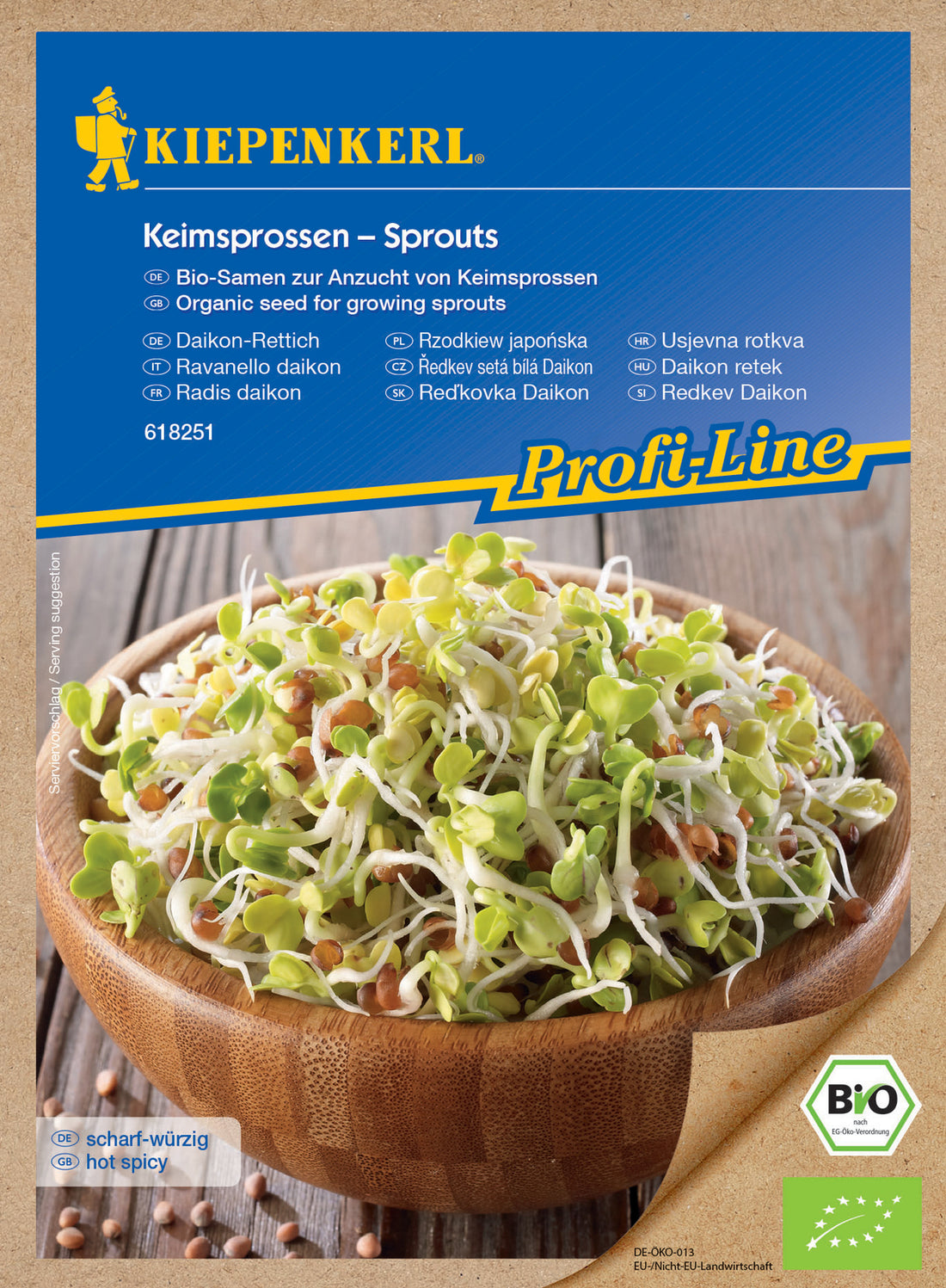 Kiepenkerl BIO Keimsprossen Daikon-Rettich