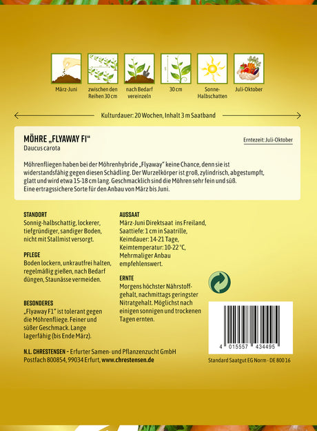 N.L. Chrestensen Möhre Flyaway F1 Saatband