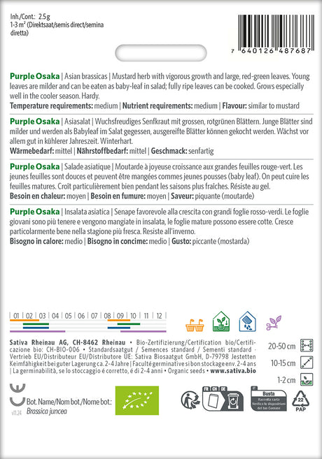 Sativa Asiasalat Purple Osaka
