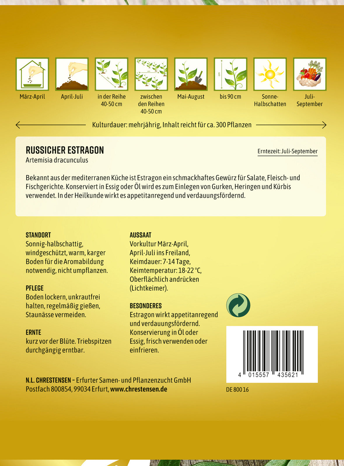 N.L. Chrestensen Estragon Russischer