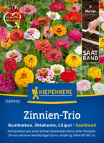 Kiepenkerl Zinnien Bumblebee, Oklahoma, Liliput Saatband