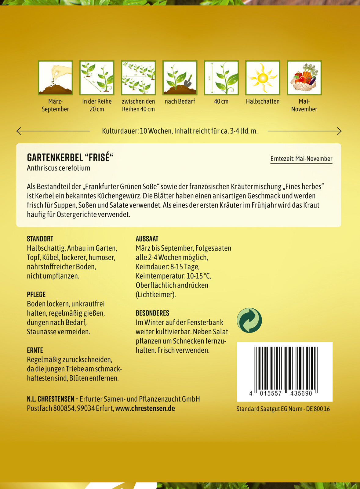 N.L. Chrestensen Gartenkerbel Frisé