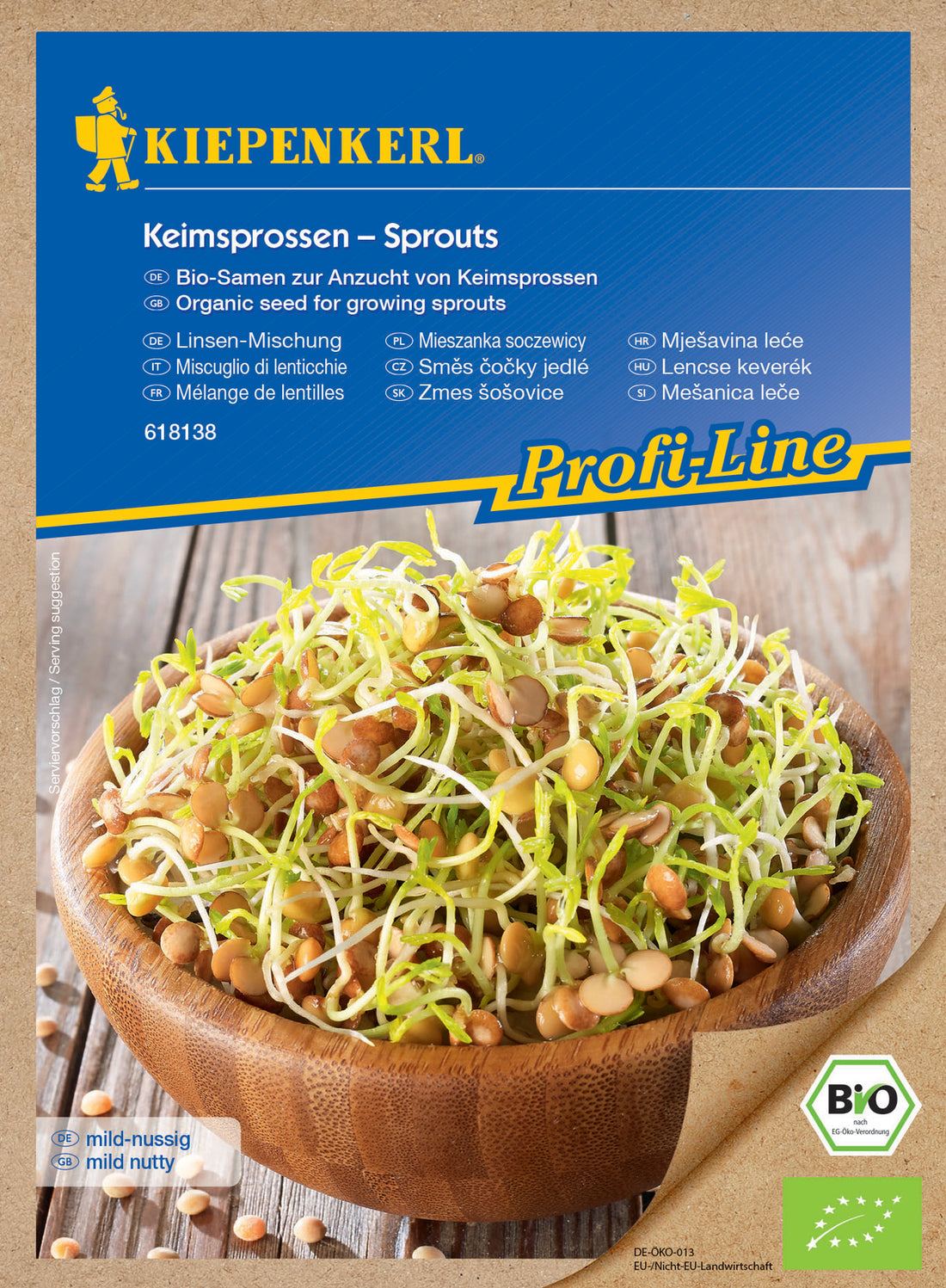 Kiepenkerl | BIO Keimsprossen Linsen-Mischung | 40 Gramm | MHD: 01/2027