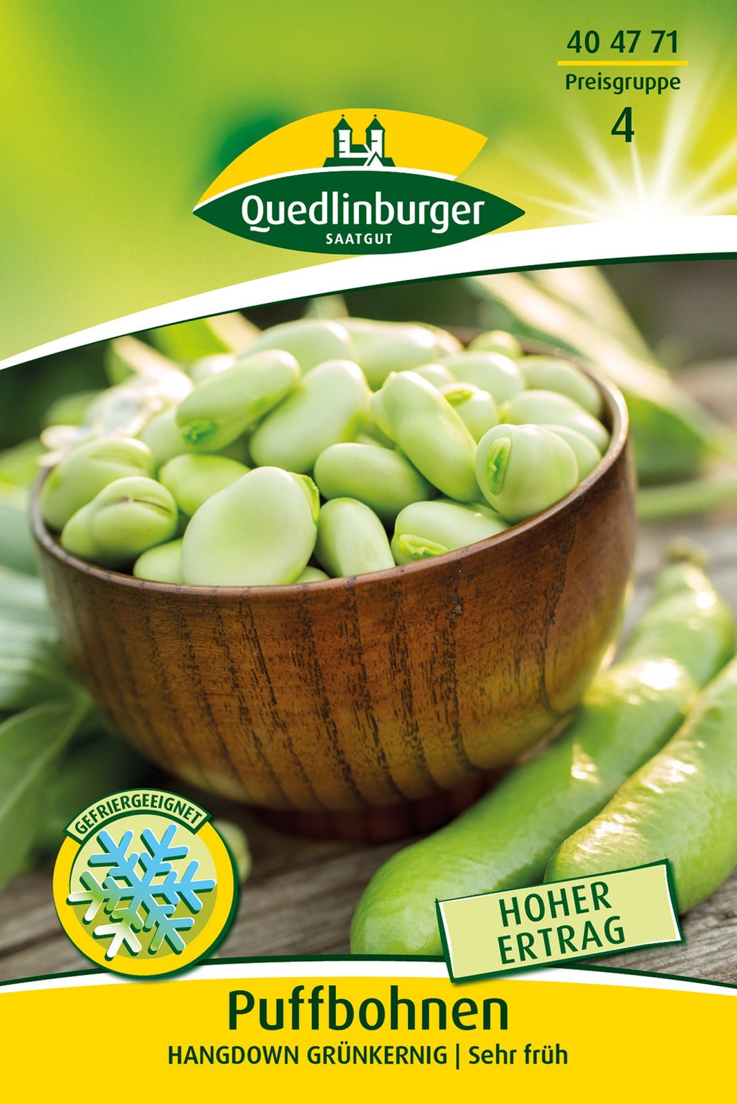 Quedlinburger Puffbohne Hangdown Grünkernig
