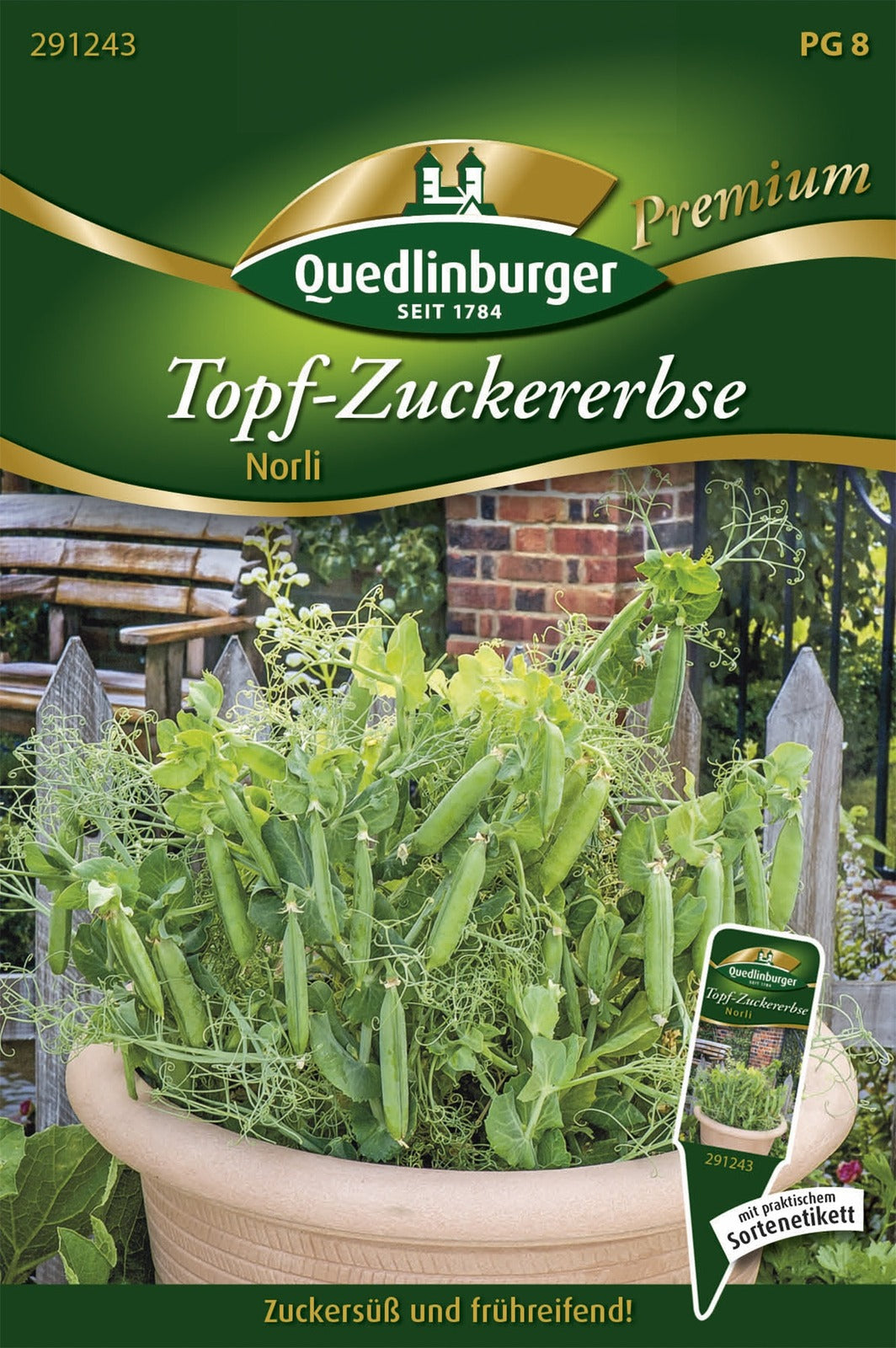 Quedlinburger Zuckererbse Norli