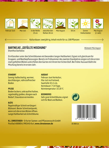 N.L. Chrestensen Bartnelke Gefüllte Mischung