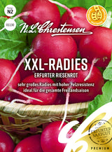 N.L. Chrestensen XXL-Radies Erfurter Riesenrot Saatband