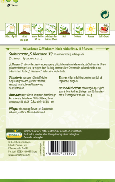 N.L. Chrestensen Stabtomate San Marzano 3