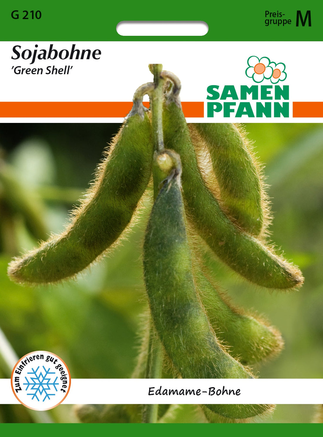Samen Pfann Sojabohne Green Shell