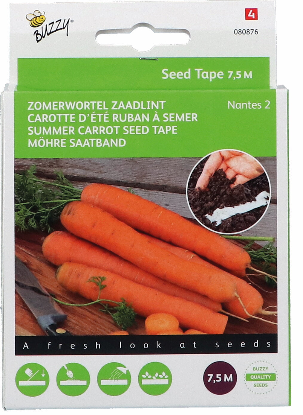 Buzzy Seeds Möhre Nantes 2 Saatband