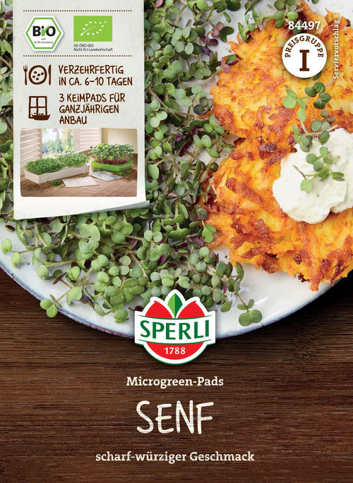 SPERLI BIO Microgreens Senf Nachfüllpad