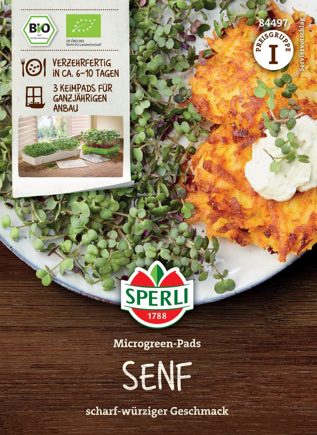 SPERLI BIO Microgreens Senf Nachfüllpad
