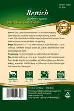 Quedlinburger Rettich Hilds blauer Herbst und Winter