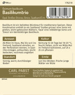 Pabst Keimkraft Basilikum Opal, Großes Grünes, Greco Saatplatte
