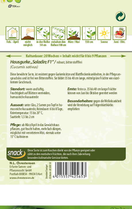 N.L. Chrestensen Salatgurke Saladin, F1