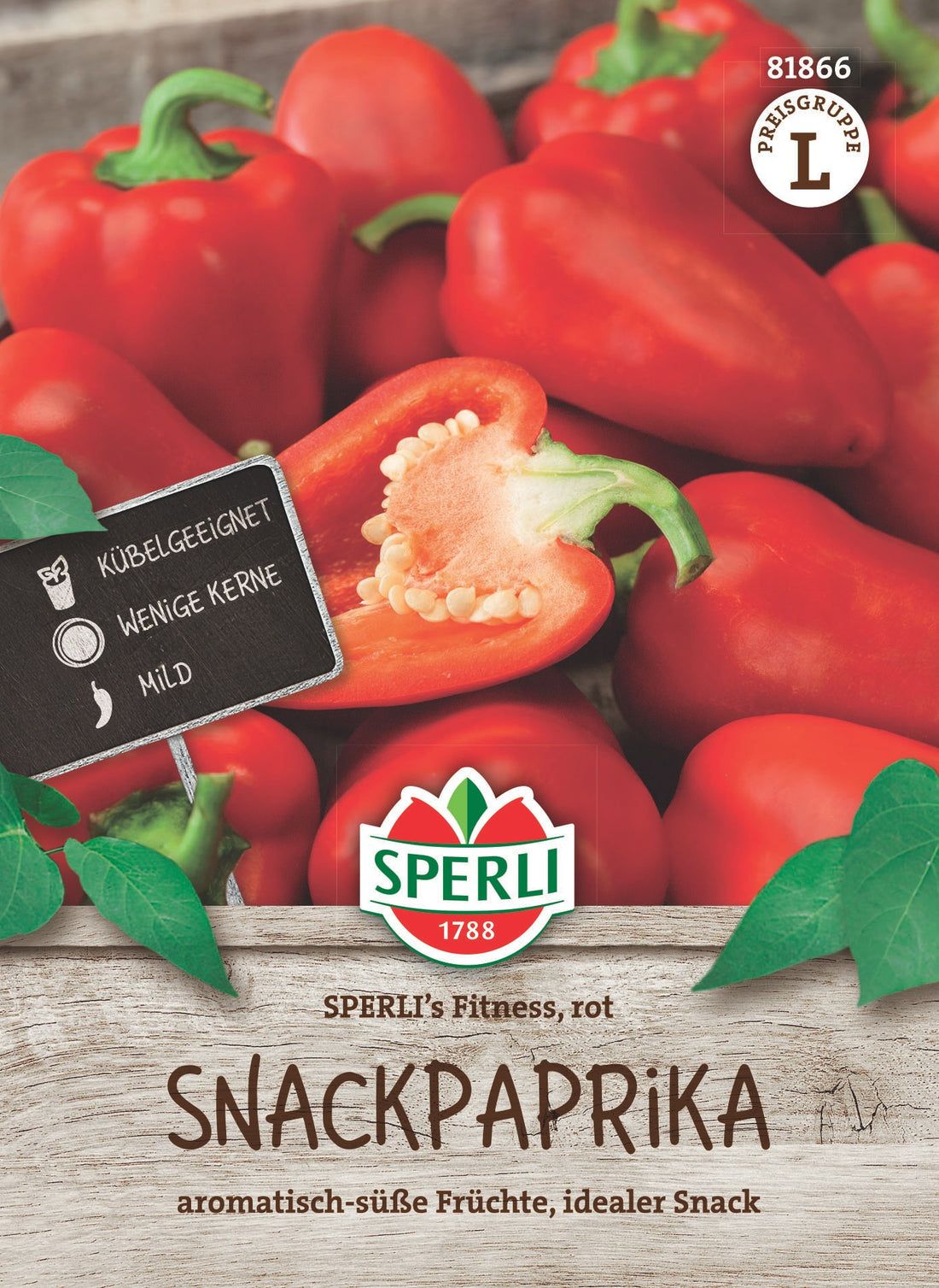 SPERLI Snackpaprika SPERLI's Fitness, rot (E499524)