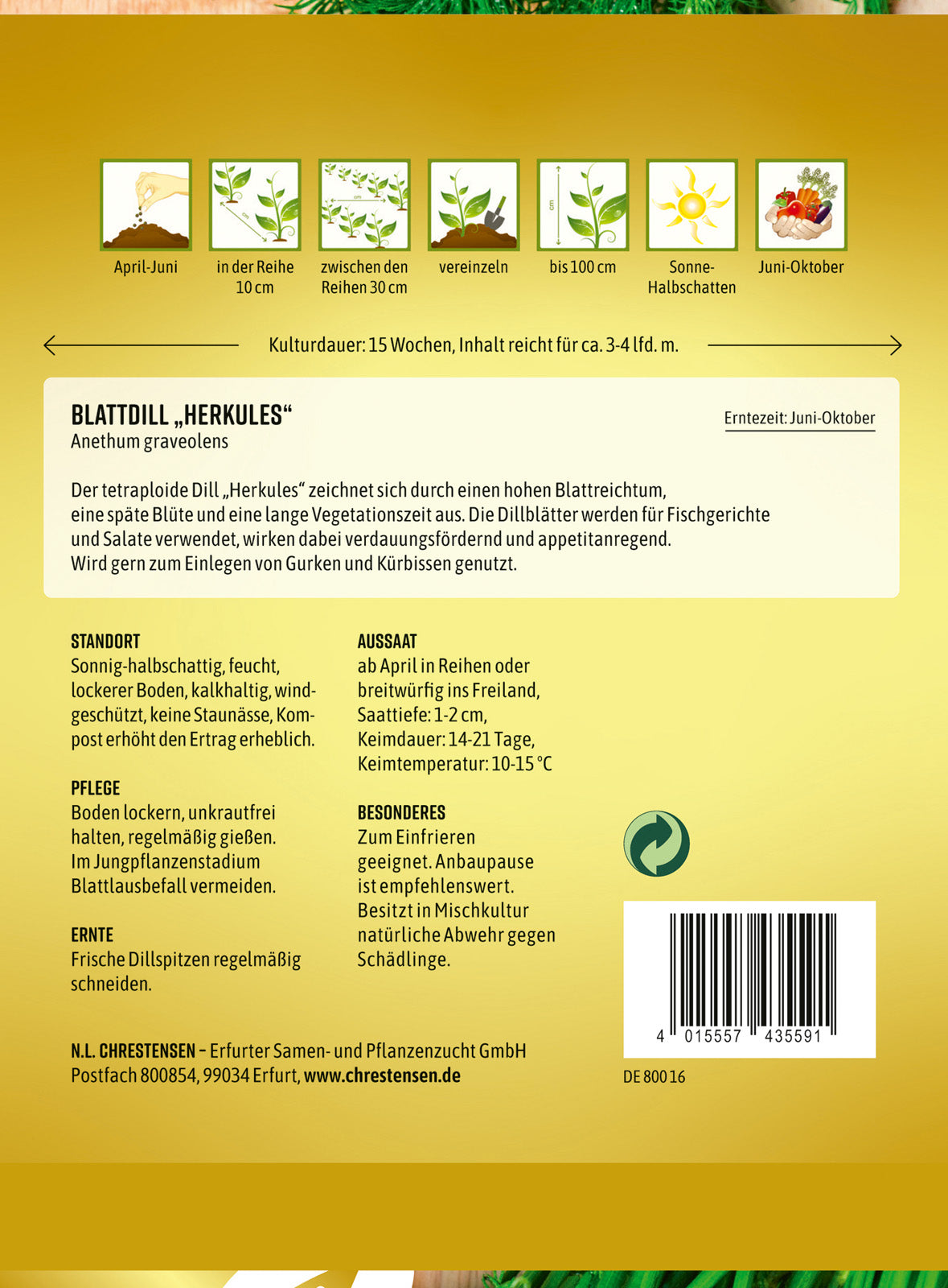 N.L. Chrestensen Blattdill Herkules