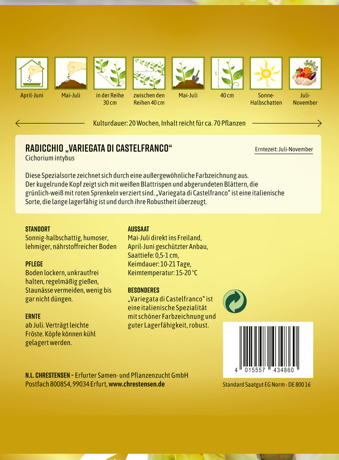 N.L. Chrestensen Radicchio Variegata di Castelfranco