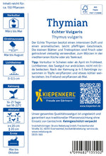 Kiepenkerl Thymian Echter Vulgaris
