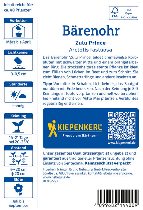 Kiepenkerl Bärenohr Zulu Prince