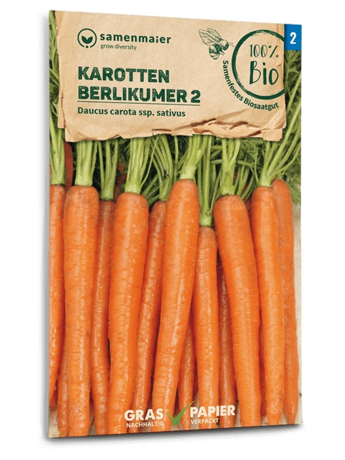 Samen Maier BIO Möhren Berlikumer 2